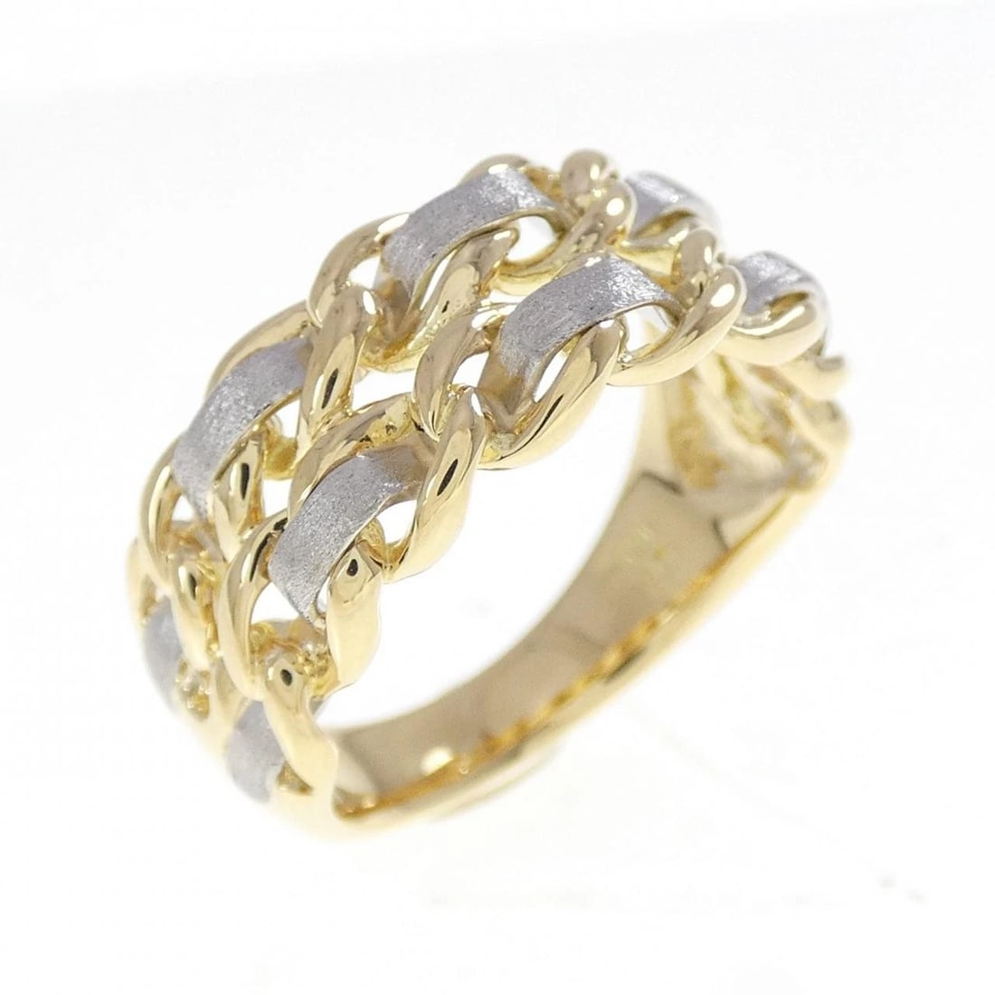K18YG/PT900 RING: K18YG/PT900 ring Brand: Unbranded Type/Style: Ring Material: Platinum90018K Yellow Gold, Color: Yellow Gold Platinum Size: US 6 1/4 Accessories: None Accessories Notice: When purchasing pre-owned
