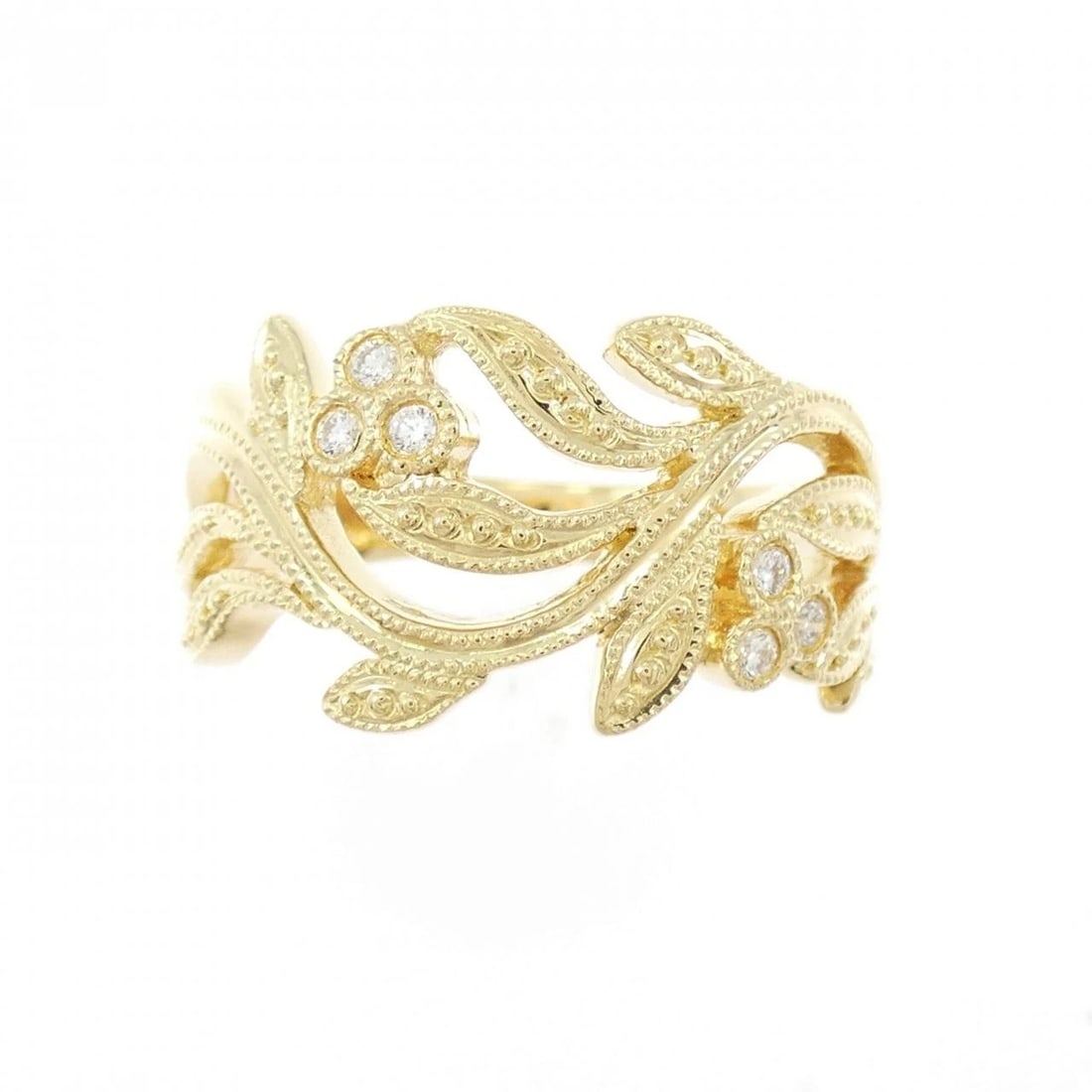 K18YG DIAMOND RING - 2
