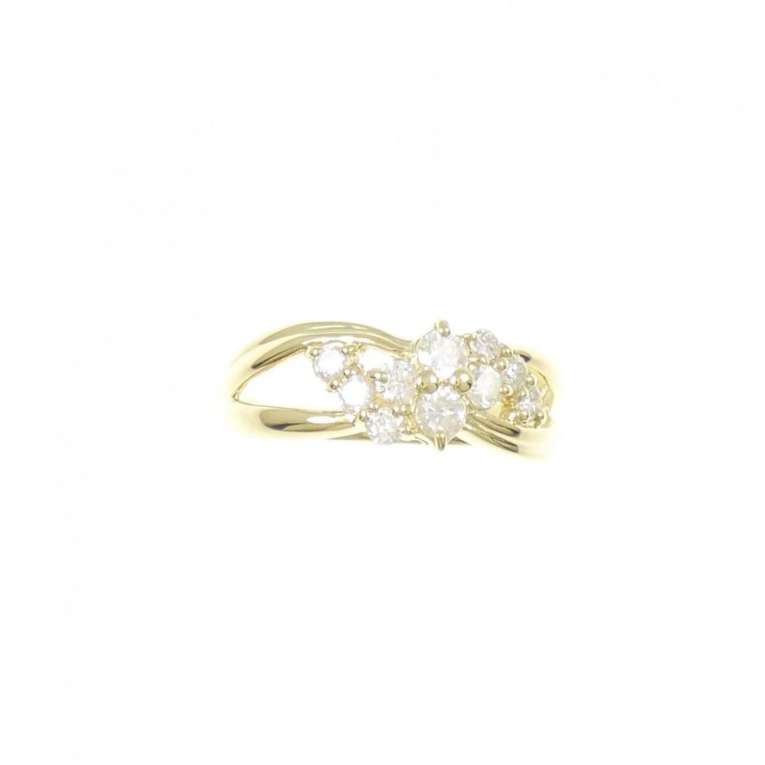 K18YG DIAMOND RING - 2