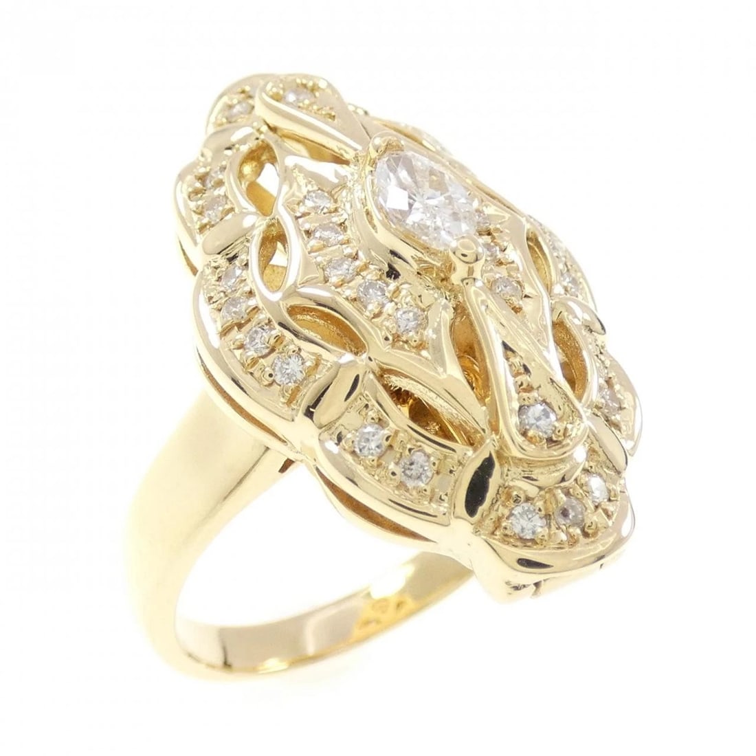 K18YG DIAMOND RING (1 of 3)