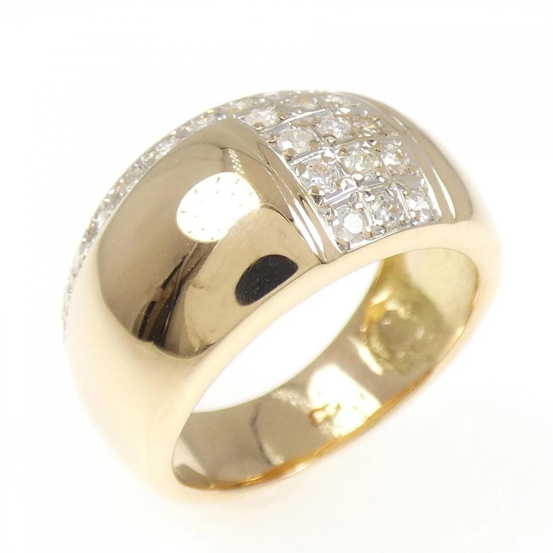 K18YG/K18WG DIAMOND RING: K18YG/K18WG Diamond Ring Brand: Unbranded Type/Style: Diamond ring Material: 18K Yellow Gold18k White Gold, Color: Yellow Gold White Gold Size: US 5 1/4 Accessories: None Accessories Notice: When