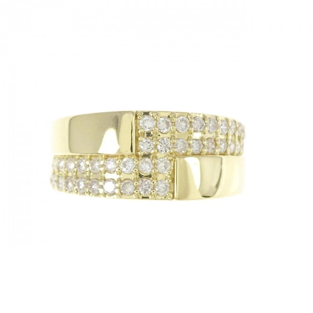 K18YG DIAMOND RING - 2