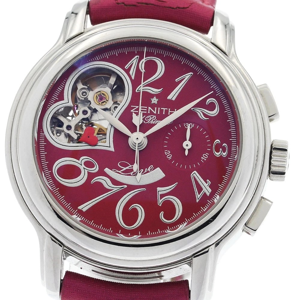 ZENITH EL PRIMERO PINK DIAL AUTOMATIC WATCH (1 of 2)
