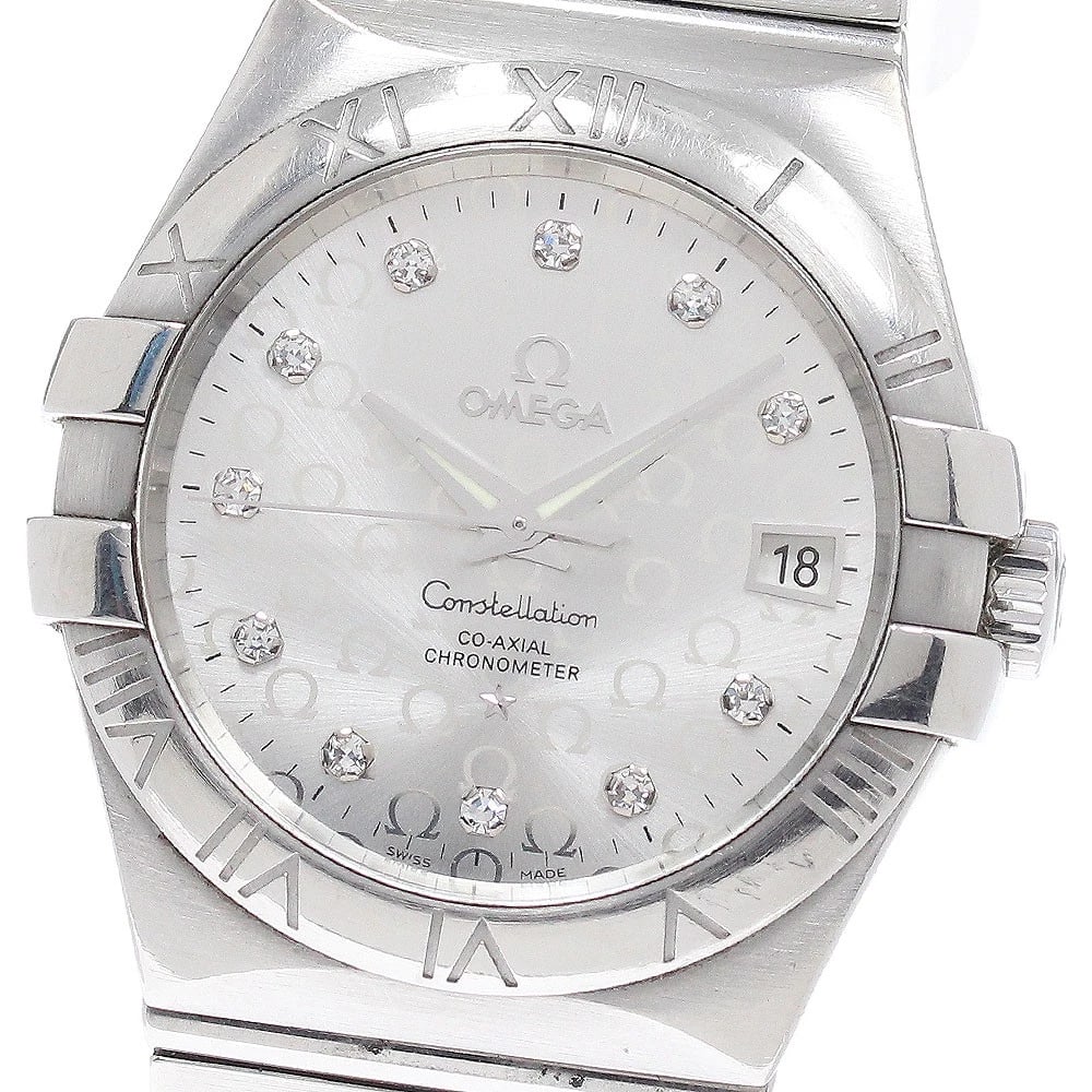 OMEGA CONSTELLATION CO-AXIAL AUTOMATIC WATCH: OMEGA Constellation Co-Axial Automatic Watch Brand: OMEGA Type/Style: Wristwatch Material: Band Material Stainless Steel, Case Material Stainless Steel Color: Dial Color Silver Size: Case Size About35