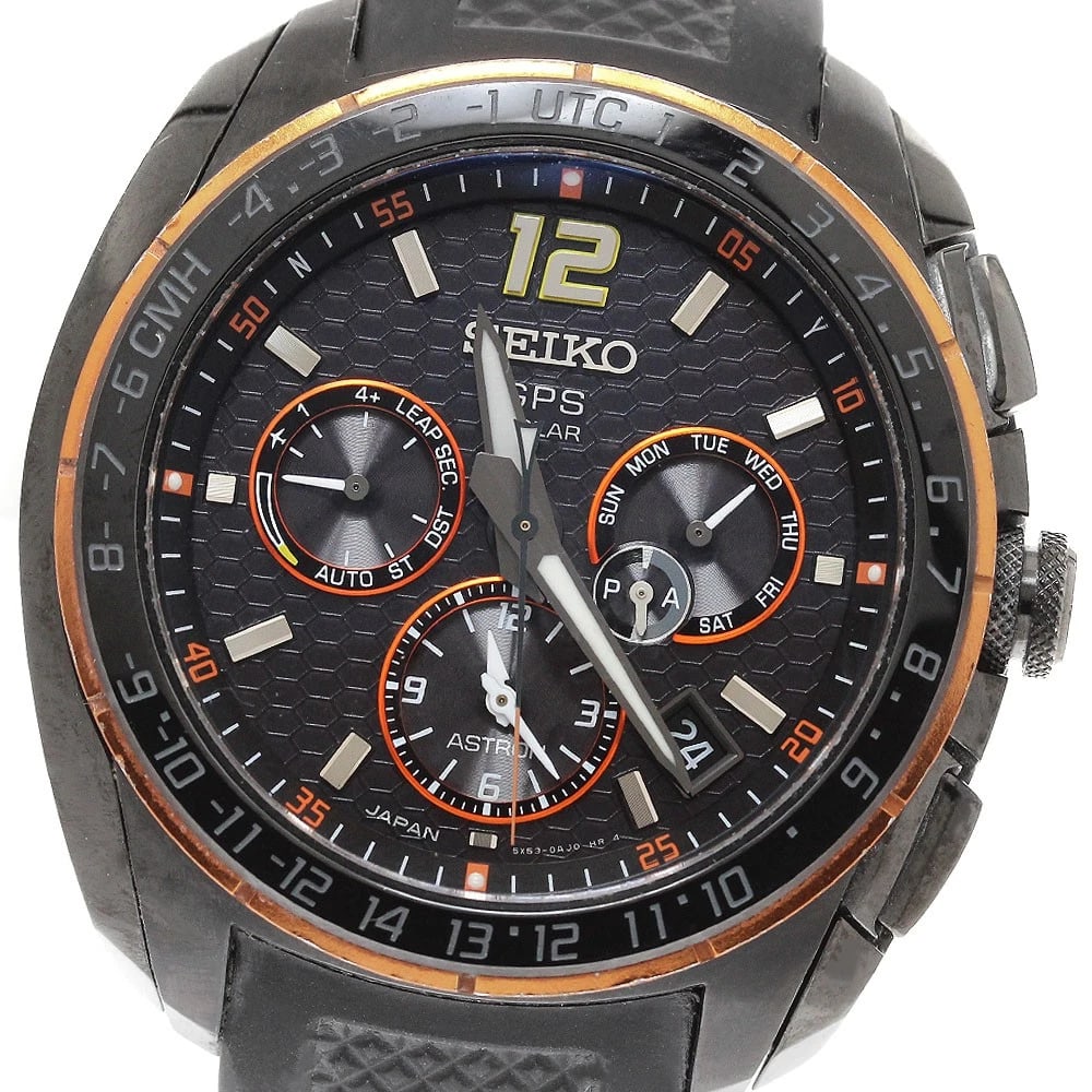 SEIKO ASTRON HONDA LIMITED SOLAR POWERED WATCH: SEIKO Astron Honda Limited Solar Powered Watch Brand: SEIKO Type/Style: Wristwatch Material: Band Material rubber, Case Material Ceramic / titanium Color: Dial Color black Size: About 46mm (1.8inch)