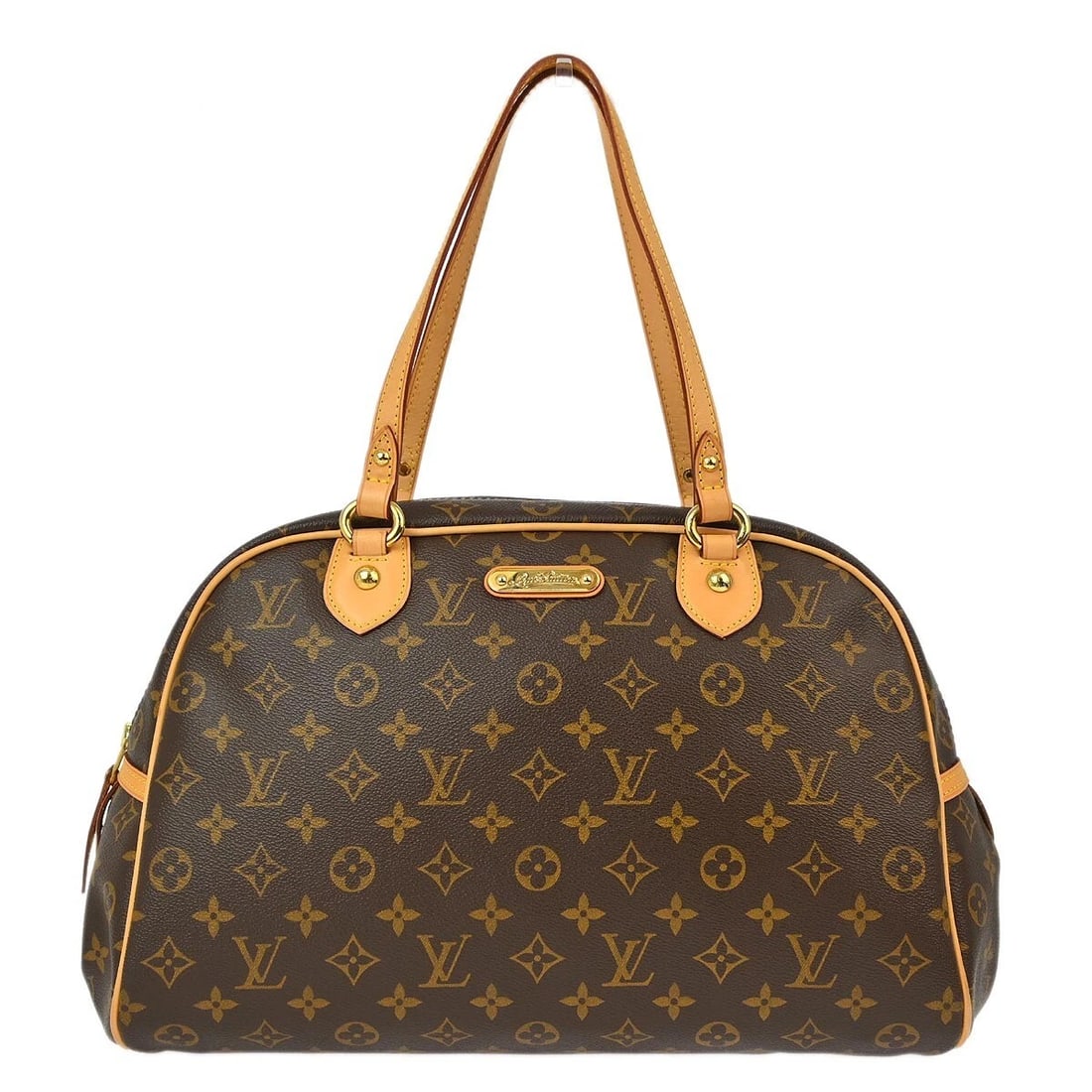 LOUIS VUITTON MONOGRAM MONTORGUEIL GM SHOULDER BAG: Louis Vuitton Monogram Montorgueil GM Shoulder Bag Brand: Louis Vuitton Type/Style: Shoulder Bag Material: Monogram Canvas, Leather Color: Brown Size: W 15.0 x H 9.4 x D 6.7 " Accessories: None