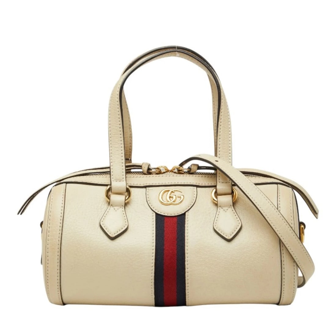 GUCCI OPHIDIA HANDBAG MINI BOSTON BAG 2WAY BEIGE LEATHER: Gucci Ophidia Handbag Mini Boston Bag 2WAY Beige Leather Brand: Gucci Type/Style: Boston bag, Handbag Material: PVC,Leather Color: Beige Size: (HxWxD)12cm x 24cm x 3cm / 4.72'' x 9.44'' x 1.18'' A