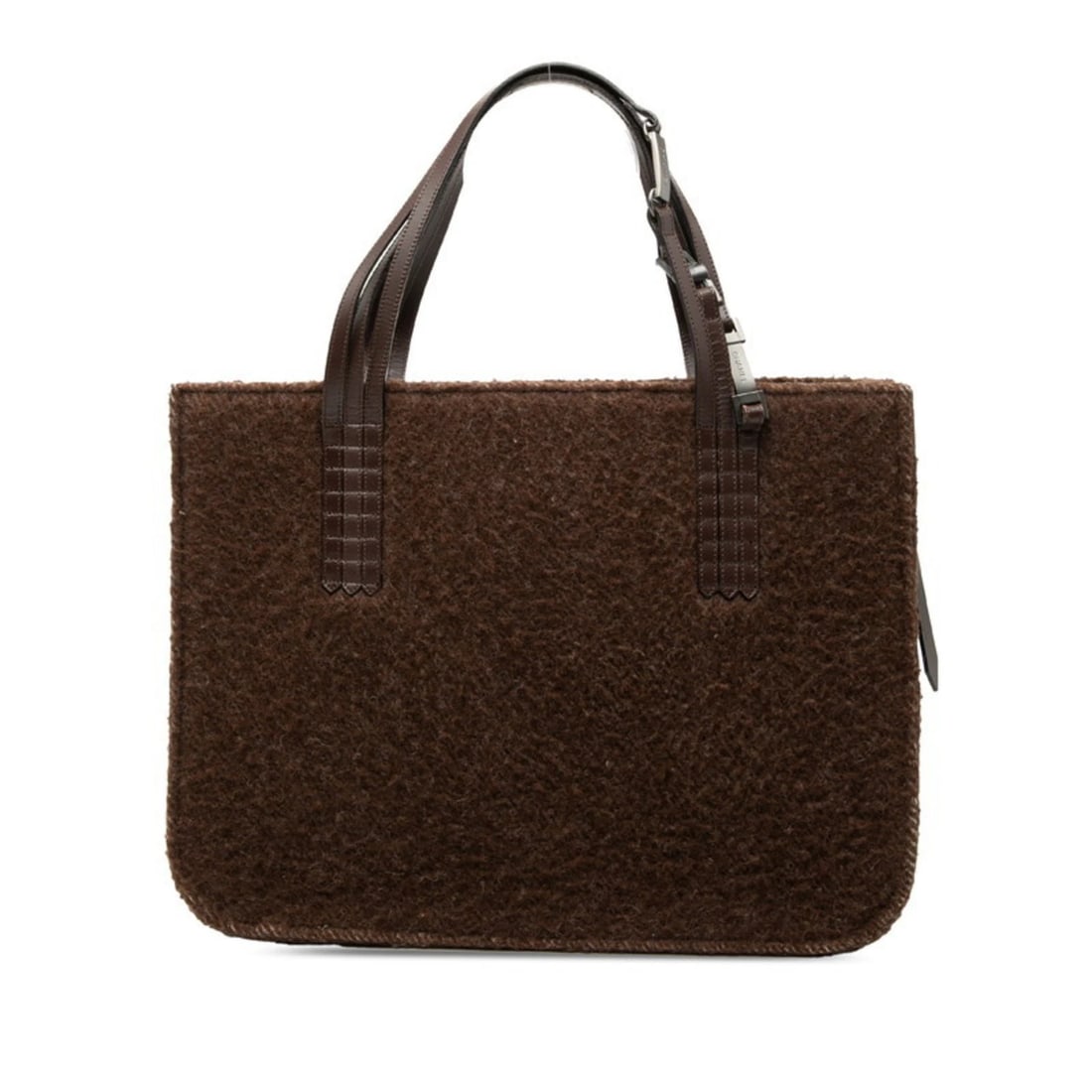 CHANEL LOGO HANDBAG, TOTE BAG, SHOULDER BROWN BOA LEATHER, (1 of 3)