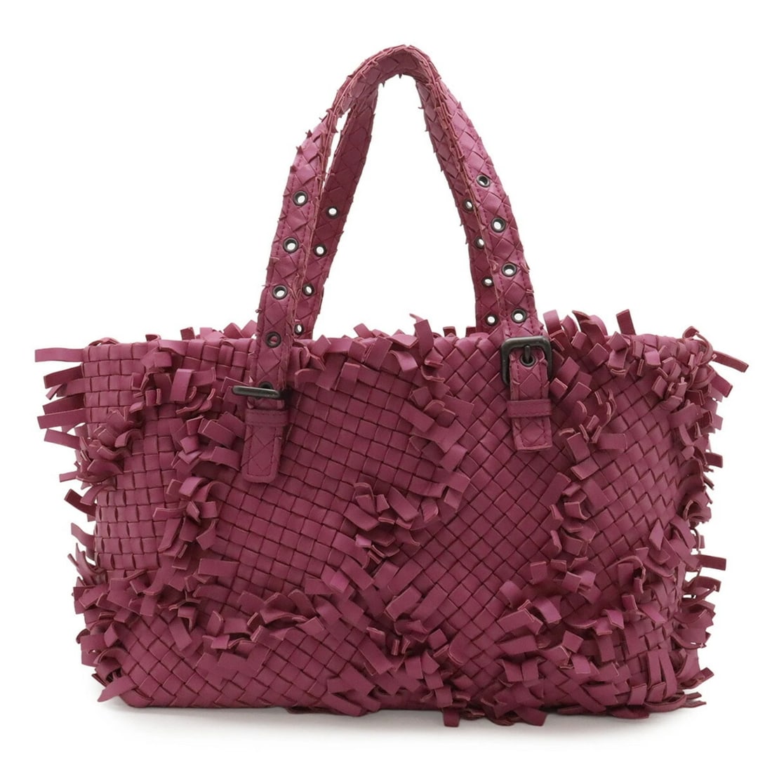 BOTTEGA VENETA INTRECCIATO TOTE BAG/SHOULDER BAG, LEATHER, PURPLE: BOTTEGA VENETA Intrecciato Tote Bag/Shoulder Bag, Leather, Purple Brand: Bottega Veneta Type/Style: Shoulder bag, Tote bag Material: Leather Color: Pink, purple Size: (HxWxD) 25cm x 46cm x 16cm / 9.84