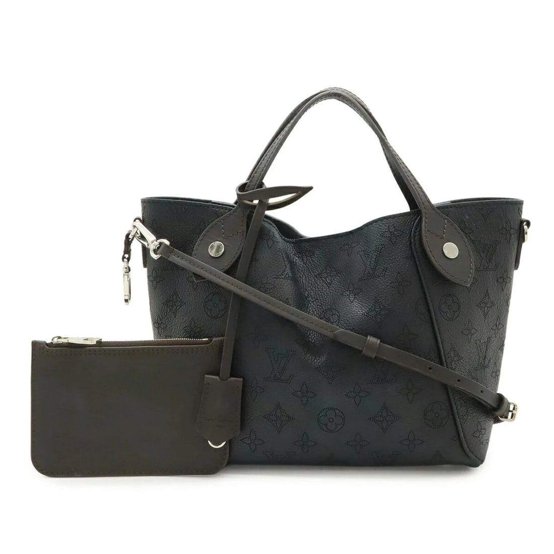 LOUIS VUITTON MONOGRAM MAHINA PM HANDBAG SHOULDER: LOUIS VUITTON Monogram Mahina PM Handbag Shoulder Brand: Louis Vuitton Type/Style: Handbag, Shoulder bag Material: Mahina leather , Leather Color: Black , Noir Size: (HxWxD) 19cm x 23cm x 13cm / 7.48'