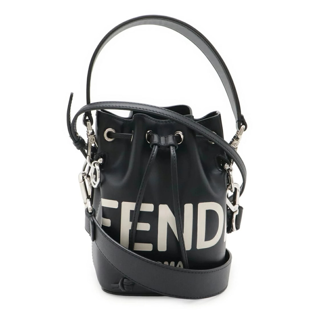 FENDI MON TRESOR HANDBAG-STYLE SHOULDER BAG, LEATHER, BLACK: FENDI Mon Tresor Handbag-style Shoulder Bag, Leather, Black Brand: Fendi Type/Style: Handbag, Shoulder bag Material: Leather Color: Black Size: (HxWxD)18cm x 12cm x 10cm / 7.08'' x 4.72'' x 3.93''