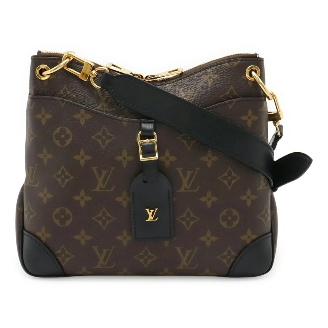LOUIS VUITTON MONOGRAM ODEON NM PM SHOULDER BAG: LOUIS VUITTON Monogram Odeon NM PM Shoulder Bag Brand: Louis Vuitton Type/Style: Shoulder bag Material: Monogram Color: Noir Size: (HxWxD)21cm x 26.5cm x 8cm / 8.26'' x 10.43'' x 3.14'' Accessorie