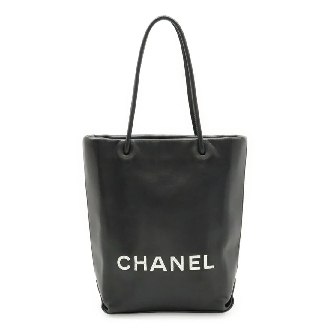 CHANEL ESSENTIAL TOTE PM SMALL BAG HANDBAG LEATHER BLACK WHITE: CHANEL Essential Tote PM Small Bag Handbag Leather Black White Brand: Chanel Type/Style: Handbag, Tote bag Material: Leather Color: Black , White Size: (HxWxD) 21.5cm x 14.5cm x 7.5cm / 8.46'' x 5.7''