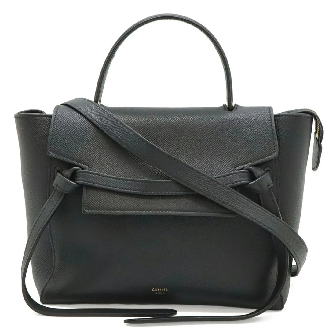 CELINE BELT BAG MICRO HANDBAG SHOULDER LEATHER BLACK: CELINE Belt Bag Micro Handbag Shoulder Leather Black Brand: Celine Type/Style: Handbag, Shoulder bag Material: Leather Color: Black Size: (HxWxD) 21.5cm x 23.5cm x 13.5cm / 8.46'' x 9.25'' x 5.31''