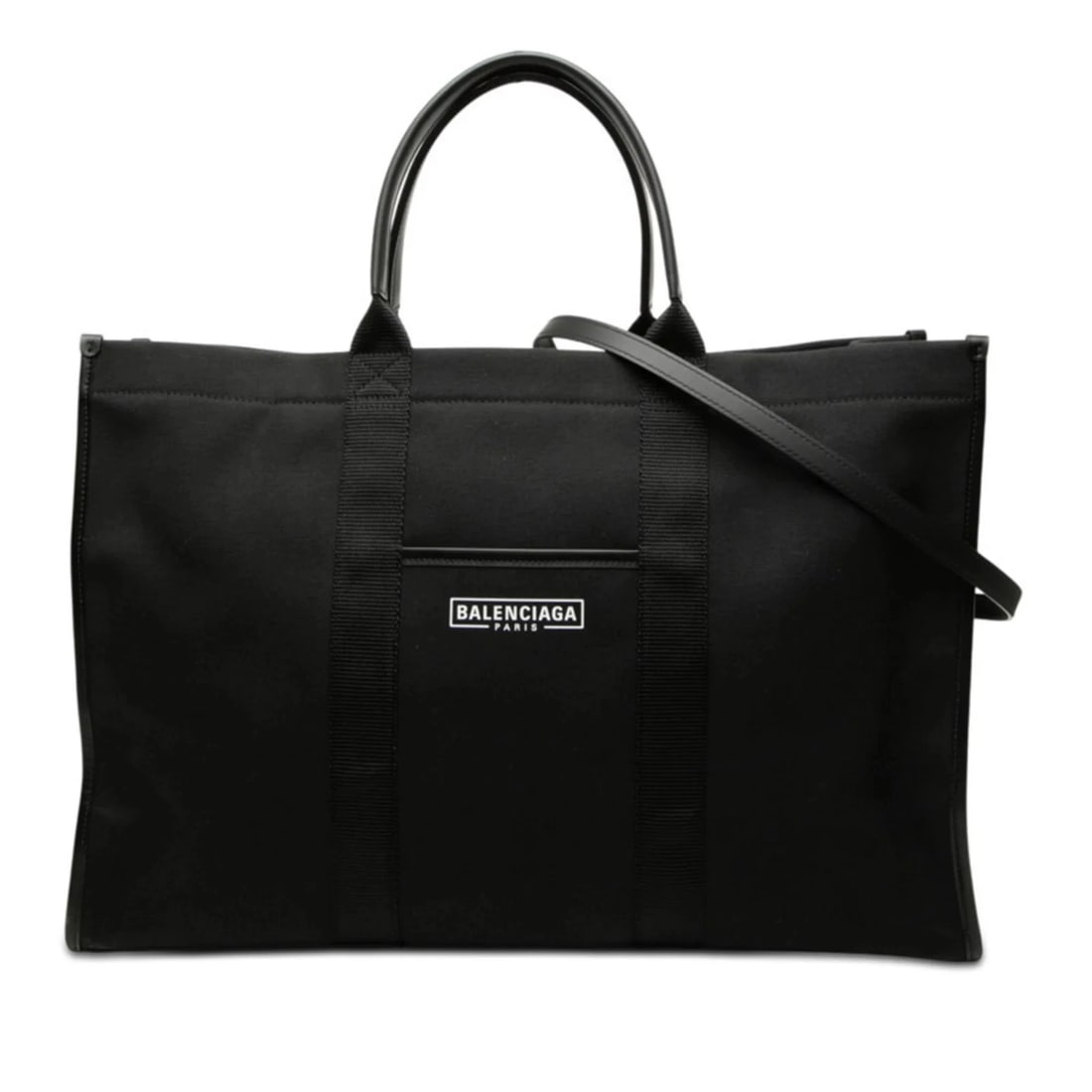 BALENCIAGA HARDWARE TOTE LARGE BAG SHOULDER 2WAY BLACK CANVAS: Balenciaga Hardware Tote Large Bag Shoulder 2WAY Black Canvas Brand: Balenciaga Type/Style: Shoulder bag, Tote bag Material: Canvas Color: Black Size: (HxWxD)31.5cm x 48cm x 14.5cm / 12.4'' x 18.89'' 