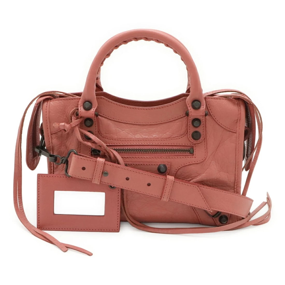 BALENCIAGA CLASSIC MINI CITY HANDBAG SHOULDER BAG LEATHER PINK: BALENCIAGA Classic Mini City Handbag Shoulder Bag Leather Pink Brand: Balenciaga Type/Style: Handbag, Shoulder bag Material: Leather Color: Pink Size: (HxWxD)15cm x 24cm x 8cm / 5.9'' x 9.44'' x 3.14'