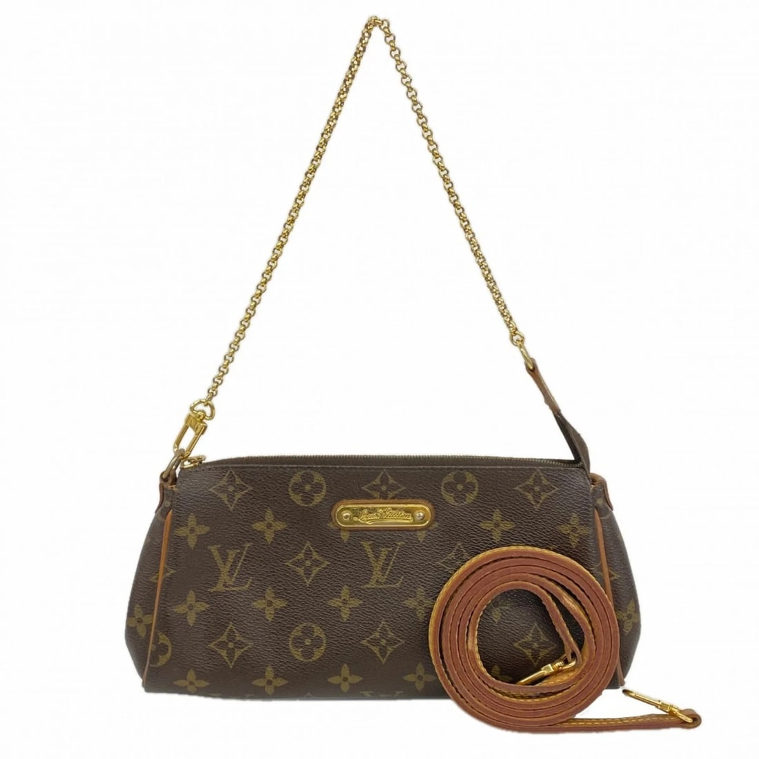 LOUIS VUITTON MONOGRAM EVA HANDBAG BROWN 2-WAY BAG FOR: Louis Vuitton Monogram Eva Handbag Brown 2-way bag for Brand: Louis Vuitton Type/Style: Handbag Material: None Color: Brown Size: (HxWxD)13cm x 25cm x 3cm / 5.11'' x 9.84'' x 1.18'' Accessories: N