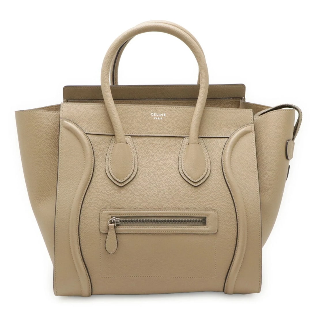 CELINE LUGGAGE MINI SHOPPER TOTE BAG HANDBAG LEATHER BEIGE: CELINE Luggage Mini Shopper Tote Bag Handbag Leather Beige Brand: Celine Type/Style: Handbag, Tote bag Material: Leather Color: Beige Size: (HxWxD) 30cm x 30.5cm x 17cm / 11.81'' x 12'' x 6.69'' A