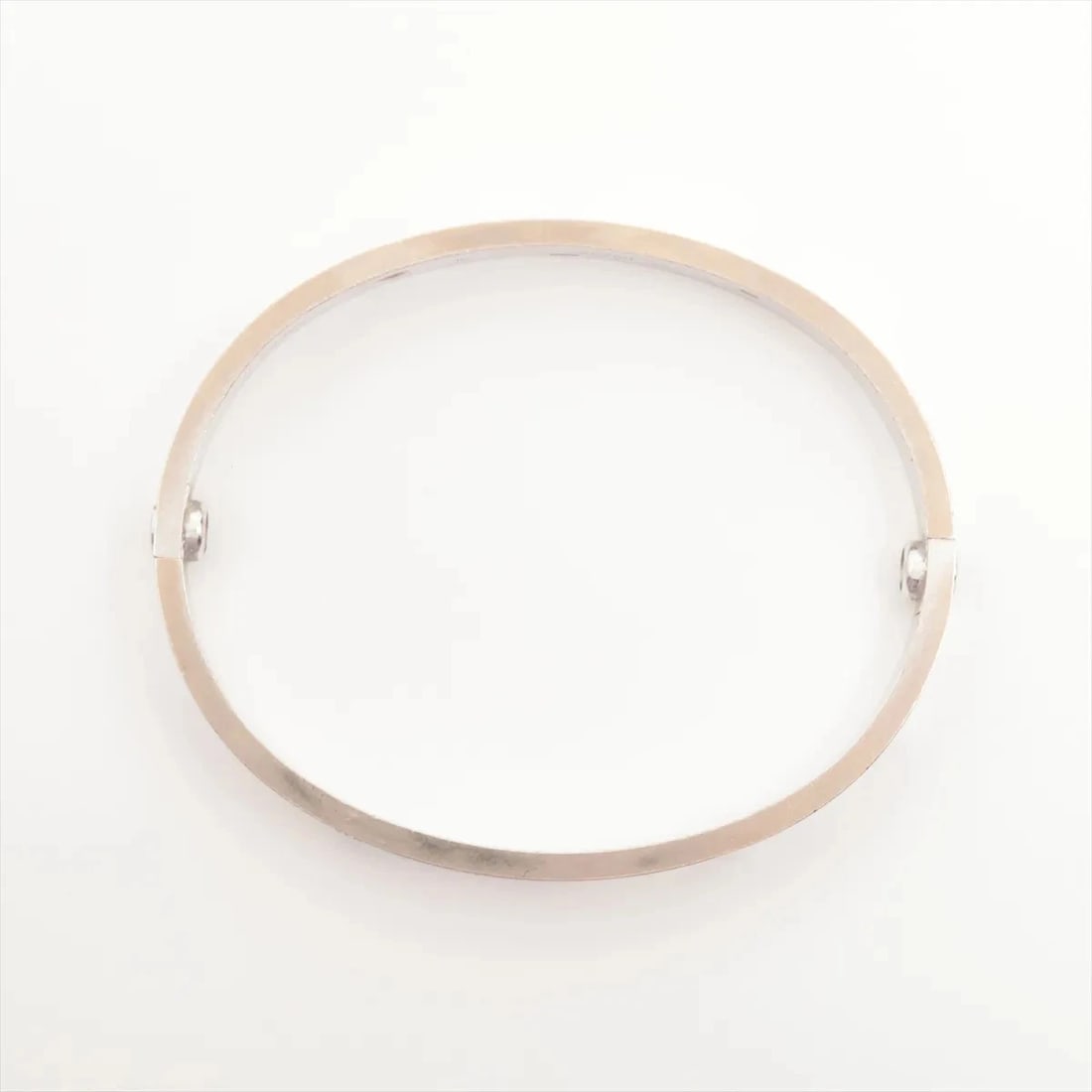 CARTIER LOVE HALF DIAMOND BRACELET 750(WG): Cartier Love half diamond Bracelet 750(WG) Brand: Cartier Type/Style: Bracelet Material: 750(WG) Color: White Gold Size: Bracelet length:15.1cm Accessories: None Accessories Notice: When purchasing