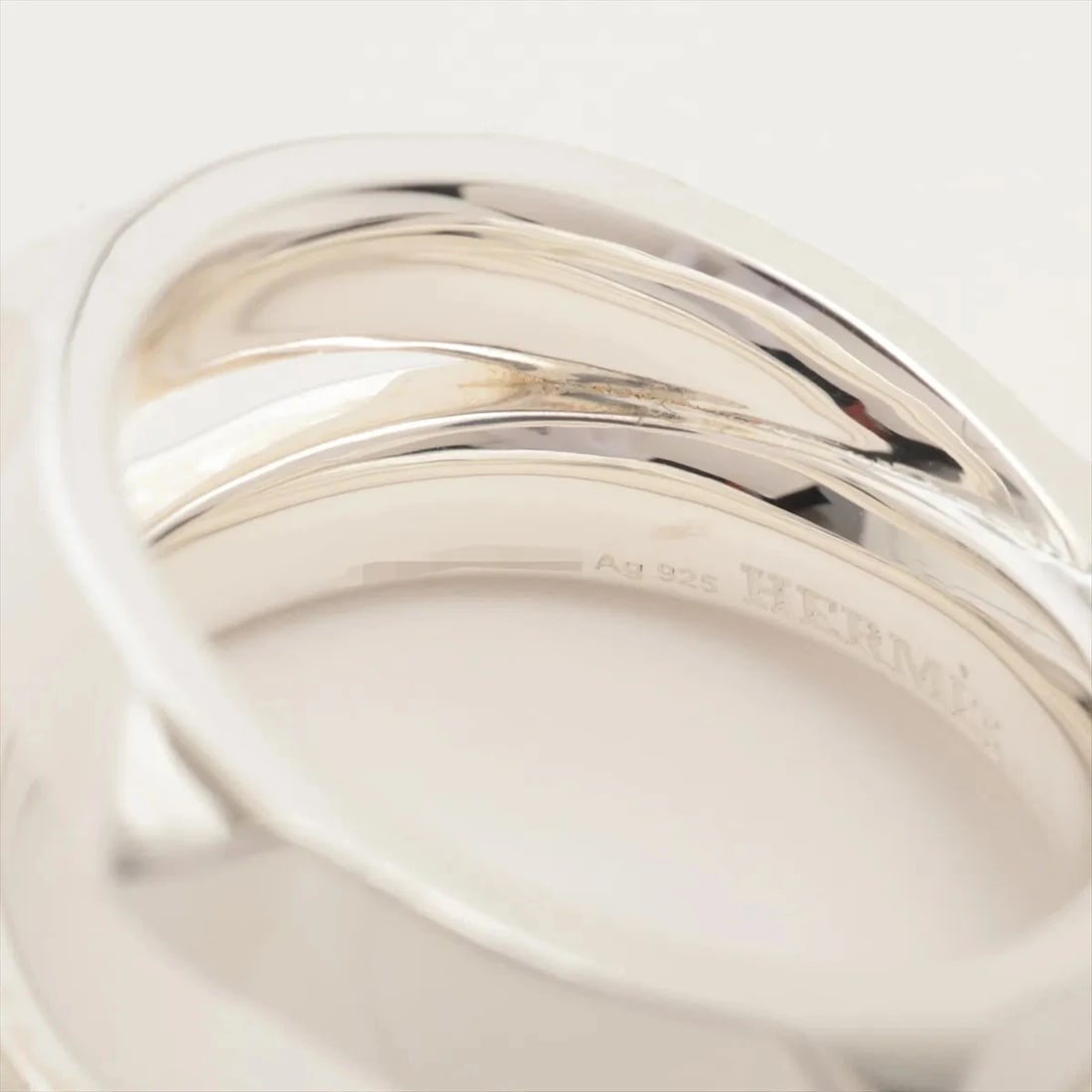 HERMES MINI CREW DOUBLE RING 925 SILVER - 2