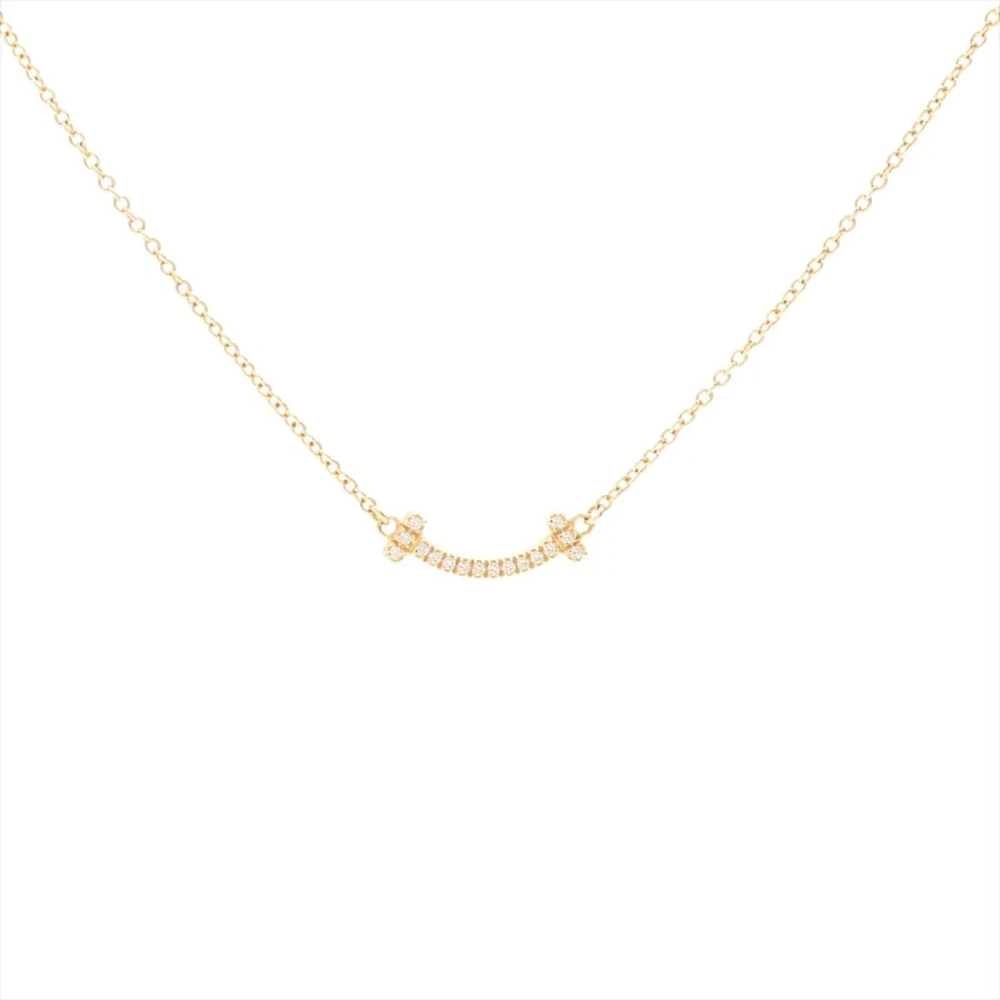 TIFFANY DIAMOND NECKLACE 750(YG): Tiffany diamond Necklace 750(YG) Brand: Tiffany Type/Style: Necklace Material: 750(YG), Main Stone Natural Color: Yellow Gold Size: Chain length:46cm Accessories: None Accessories Notice: When
