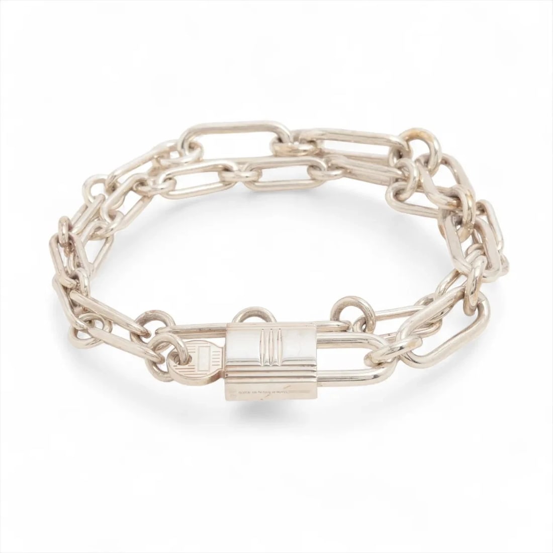 HERMES BRACELET 925 SILVER: Hermes Bracelet 925 Silver Brand: Hermes Type/Style: Bracelet Material: 925 Color: Silver Size: Bracelet length:17cm Accessories: None Accessories Notice: When purchasing pre-owned goods, please