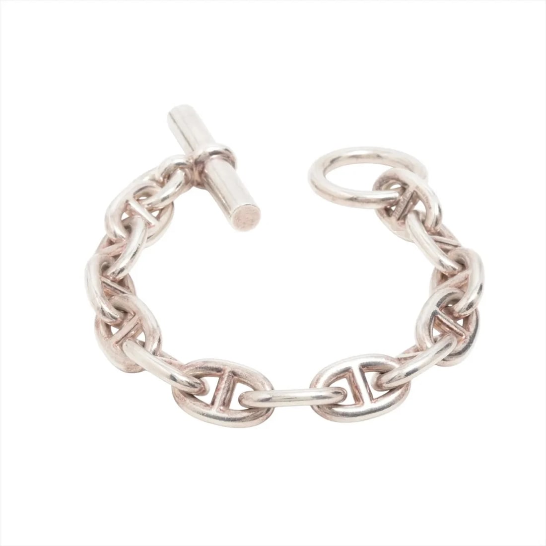 HERMES BRACELETS 925 SILVER: Hermes Bracelets 925 Silver Brand: Hermes Type/Style: Bracelet Material: 925 Color: Silver Size: Bracelet length:13.5cm Accessories: None Accessories Notice: When purchasing pre-owned goods, please