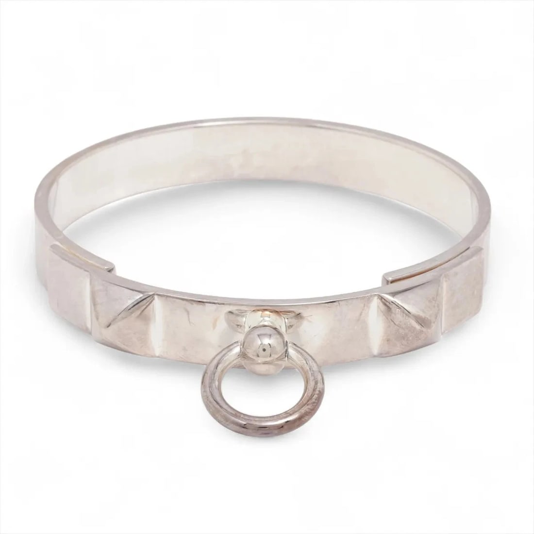 HERMES BANGLE 925 SILVER: Hermes Bangle 925 Silver Brand: Hermes Type/Style: Bracelet Material: 925 Color: Silver Size: Bracelet length:15cm Accessories: None Accessories Notice: When purchasing pre-owned goods, pl