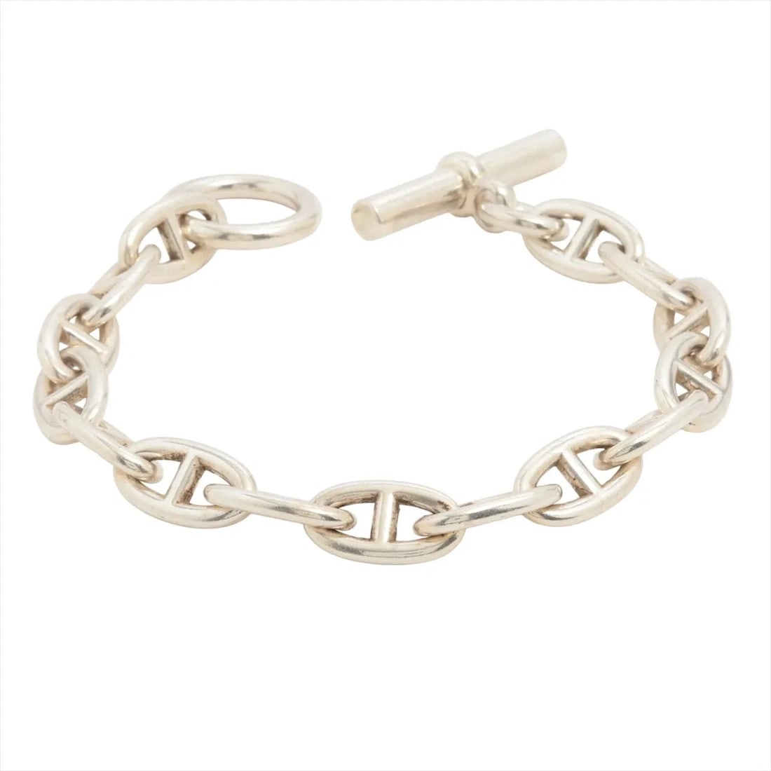 HERMES BRACELET 925 SILVER: Hermes Bracelet 925 Silver Brand: Hermes Type/Style: Bracelet Material: 925 Color: Silver Size: Bracelet length:20cm Accessories: None Accessories Notice: When purchasing pre-owned goods, please