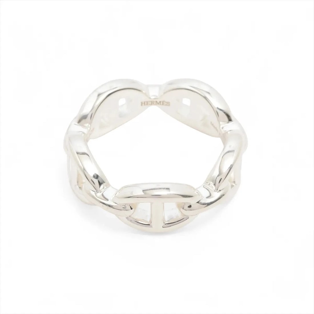 HERMES RING 925 SILVER: Hermes Ring 925 Silver Brand: Hermes Type/Style: Ring Material: 925 Color: Silver Size: 6 US Accessories: None Accessories Notice: When purchasing pre-owned goods, please refer to the phot
