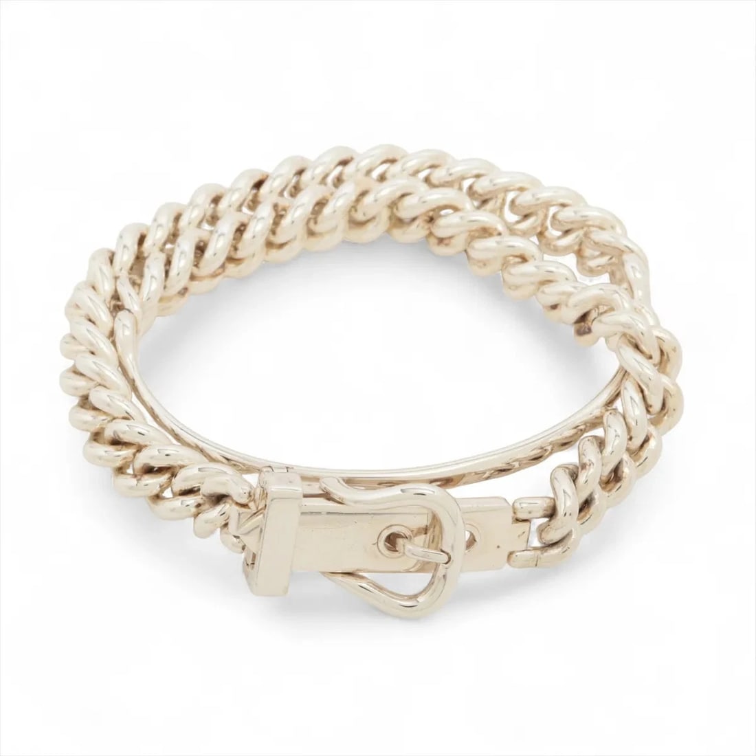HERMES BOUCLES SERIE UNFLEXIBLES DUBLETOUR PM BRACELET: Hermes Boucles Serie unflexibles Dubletour PM Bracelet Brand: Hermes Type/Style: Bracelet Material: 925 Color: Silver Size: Bracelet length:13.5cm Accessories: None Accessories Notice: When