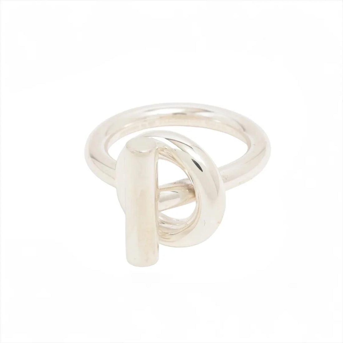 HERMES RING 925 SILVER: Hermes Ring 925 Silver Brand: Hermes Type/Style: Ring Material: 925 Color: Silver Size: 6.25 - 6.5 US Accessories: None Accessories Notice: When purchasing pre-owned goods, please refer to the photos