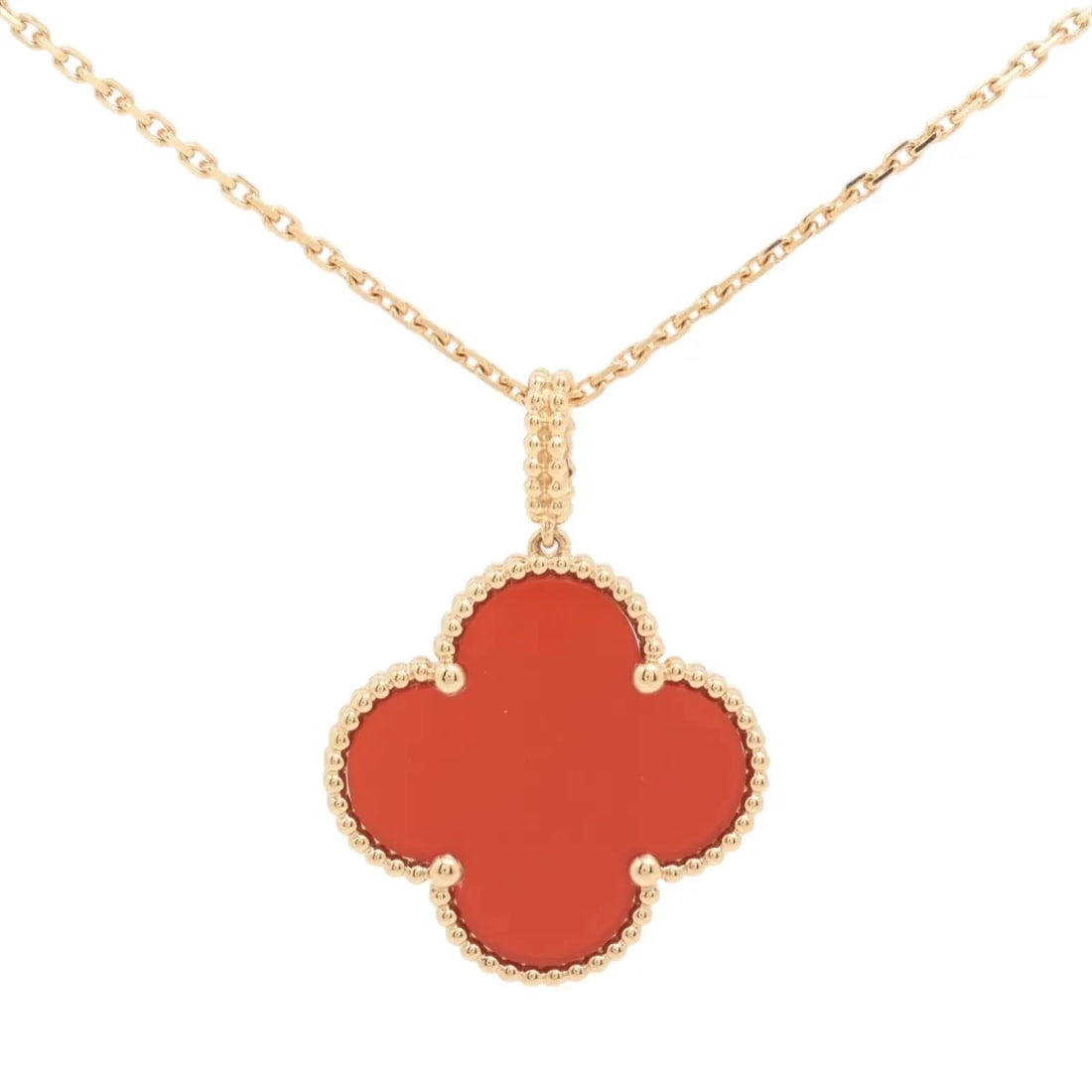 VAN CLEEF & ARPELS NECKLACE 750(YG): Van Cleef & Arpels Necklace 750(YG) Brand: Van Cleef & Arpels Type/Style: Necklace Material: 750(YG) Color: Yellow Gold Size: Accessories: None Accessories Notice: When purchasing pre-owned goods,