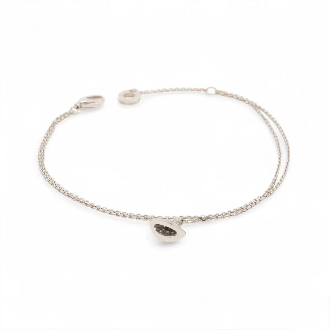 BVLGARI DIAMOND BRACELET 750(WG): Bvlgari diamond Bracelet 750(WG) Brand: Bvlgari Type/Style: Bracelet Material: 750(WG), Main Stone Natural Color: White Gold Size: Bracelet length:20.8cm Accessories: None Accessories Notice: When