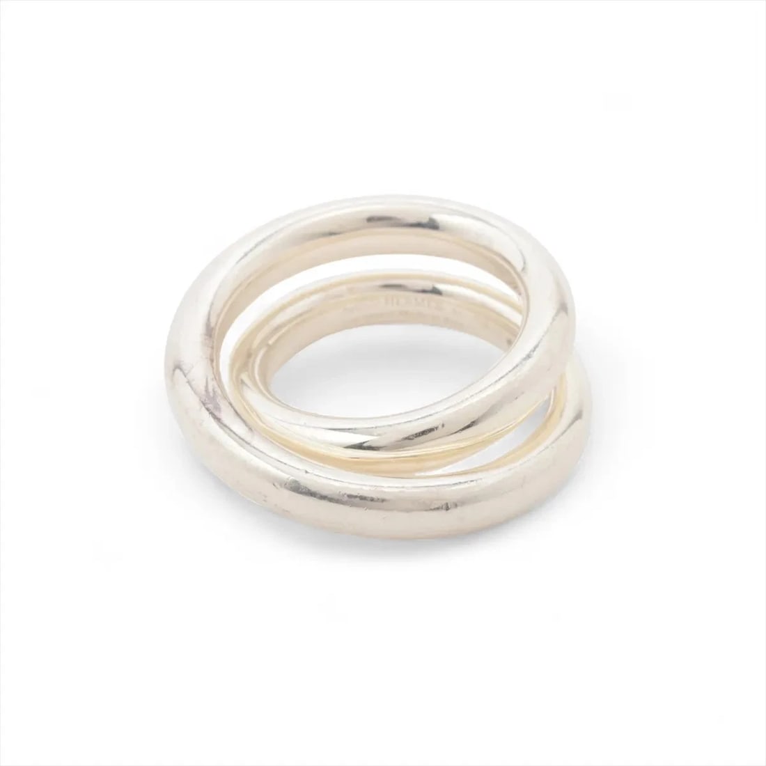 HERMES RING 925 SILVER: Hermes Ring 925 Silver Brand: Hermes Type/Style: Ring Material: 925 Color: Silver Size: 5.25 US Accessories: None Accessories Notice: When purchasing pre-owned goods, please refer to the photos of