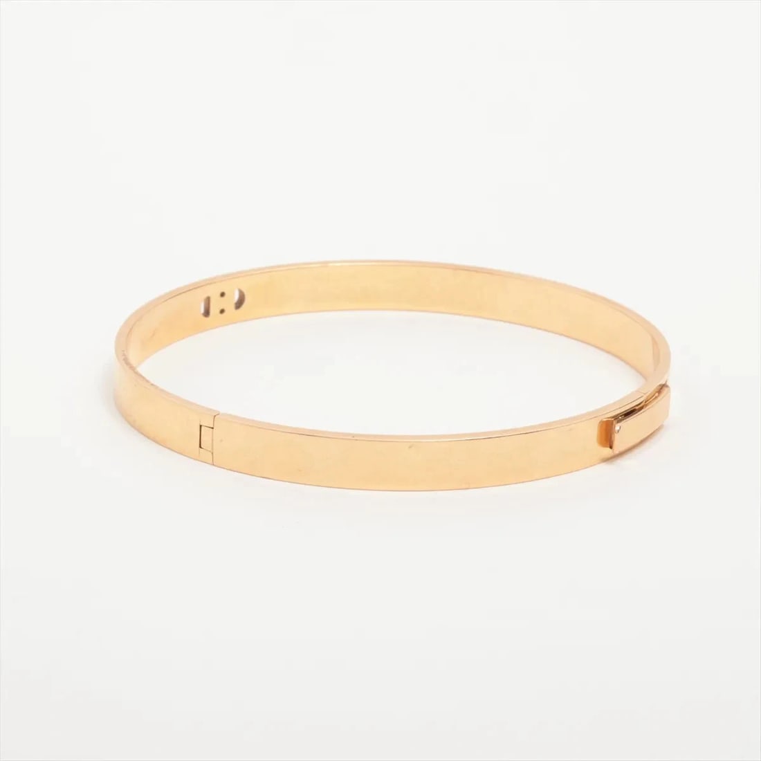 HERMES DIAMOND BRACELET 750(PG): Hermes diamond Bracelet 750(PG) Brand: Hermes Type/Style: Bracelet Material: 750(PG), Main Stone Natural Color: Pink Gold Size: Bracelet length:15.7cm Accessories: None Accessories Notice: When