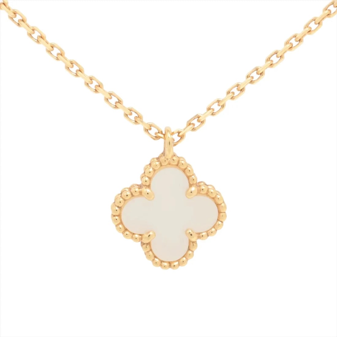 VAN CLEEF & ARPELS NECKLACE 750(YG): Van Cleef & Arpels Necklace 750(YG) Brand: Van Cleef & Arpels Type/Style: Necklace Material: 750(YG) Color: Yellow Gold Size: Chain length:40.2cm Accessories: None Accessories Notice: When purchasing