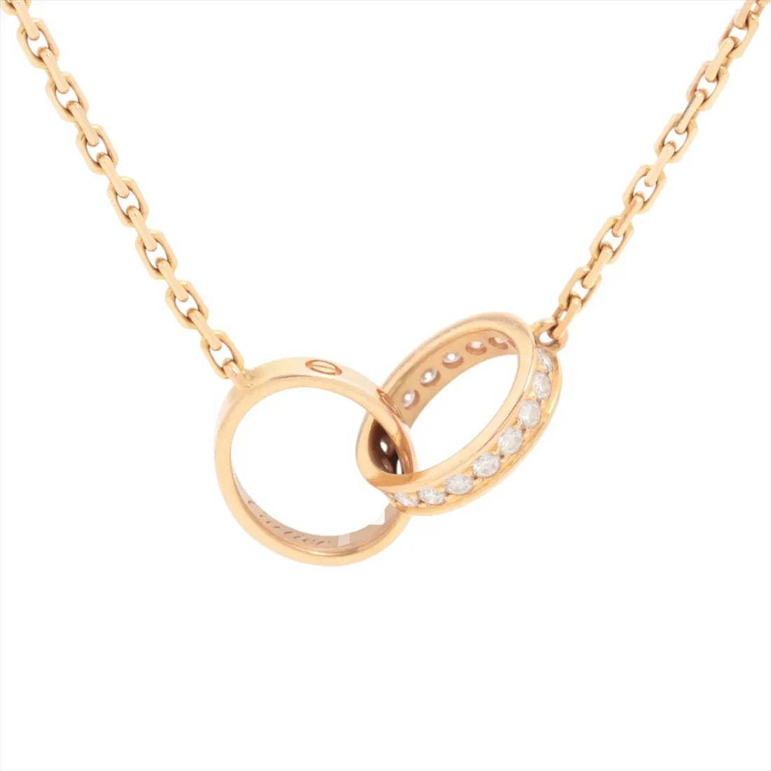 CARTIER BABY LOVE DIAMOND NECKLACE 750(PG): Cartier Baby Love diamond Necklace 750(PG) Brand: Cartier Type/Style: Necklace Material: 750(PG), Main Stone Natural Color: Pink Gold Size: Chain length:45.2cm Accessories: None Accessories Notice: