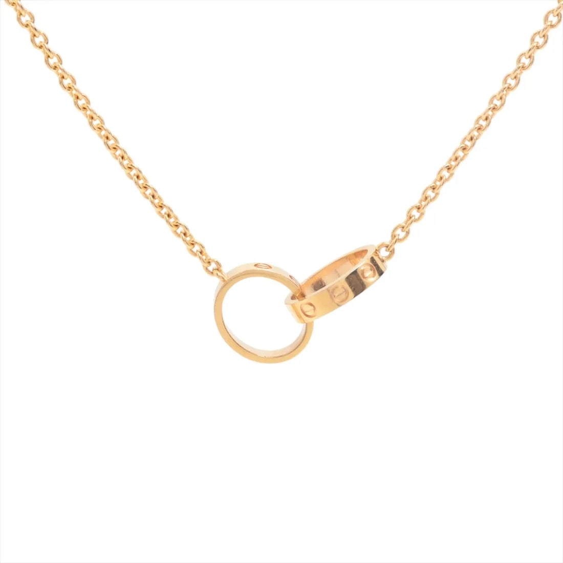 CARTIER BABY LOVE NECKLACE 750(PG): Cartier Baby Love Necklace 750(PG) Brand: Cartier Type/Style: Necklace Material: 750(PG) Color: Pink Gold Size: Chain length:44.2cm Accessories: None Accessories Notice: When purchasing pre-owned