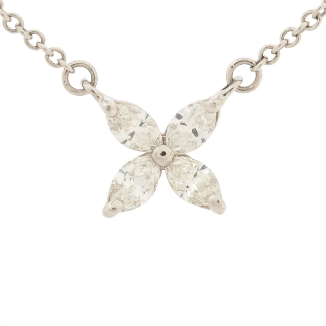 TIFFANY VICTORIA SMALL DIAMOND NECKLACE: Tiffany Victoria Small diamond Necklace Brand: Tiffany Type/Style: Necklace Material: Pt950, Main Stone Natural Color: Silver Size: Chain length:41.1cm Accessories: None Accessories Notice: When
