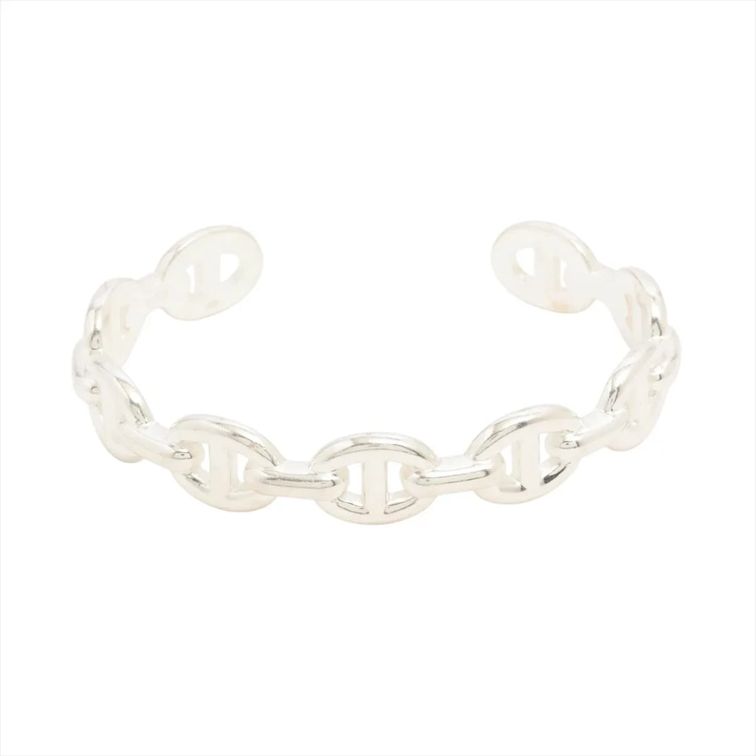 HERMES BANGLE 925 SILVER: Hermes Bangle 925 Silver Brand: Hermes Type/Style: Bracelet Material: 925 Color: Silver Size: Bracelet length:15.5cm Accessories: None Accessories Notice: When purchasing pre-owned goods, please