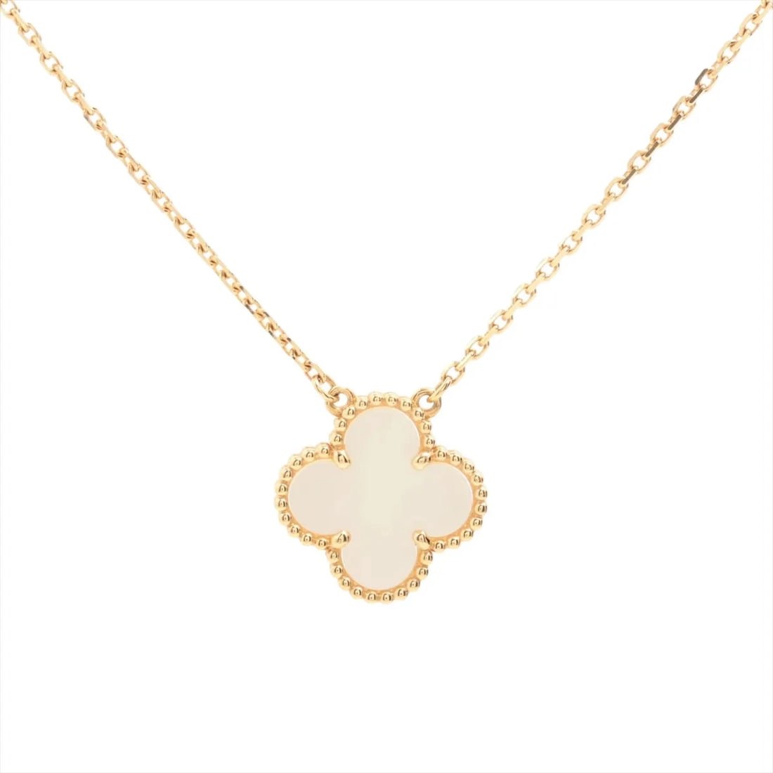 VAN CLEEF & ARPELS NECKLACE 750(YG): Van Cleef & Arpels Necklace 750(YG) Brand: Van Cleef & Arpels Type/Style: Necklace Material: 750(YG) Color: Yellow Gold Size: Chain length:42.3cm Accessories: None Accessories Notice: When purchasing