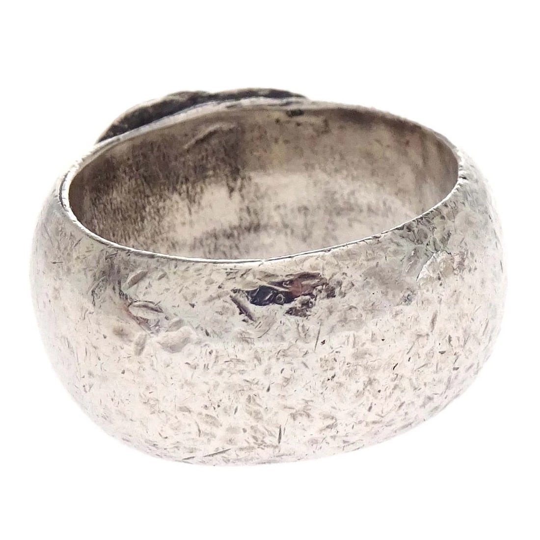 CHANEL SILVER CC RING - 2