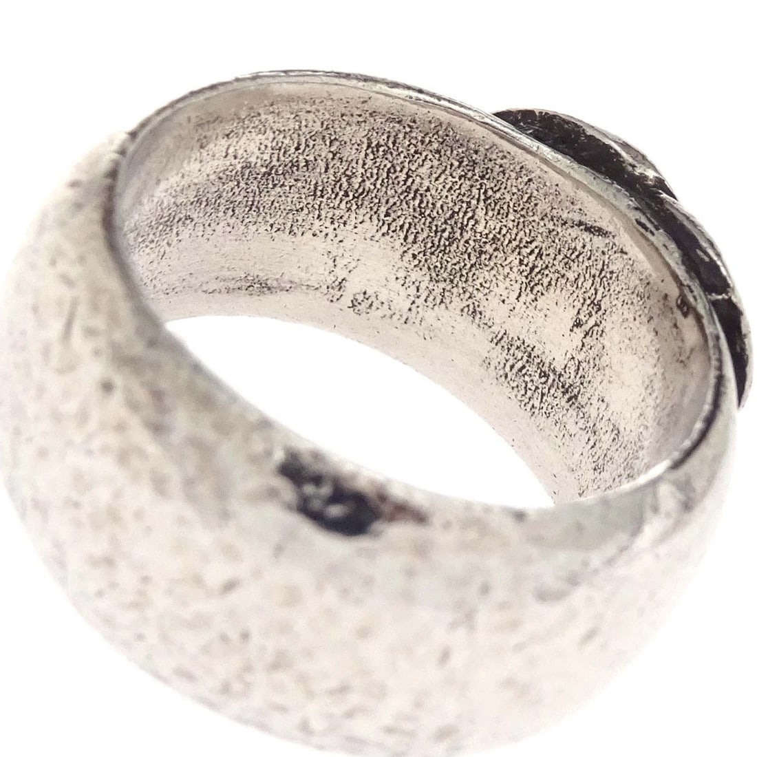 CHANEL SILVER CC RING - 3