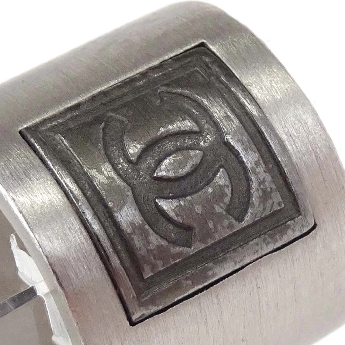 CHANEL SILVER RING - 4