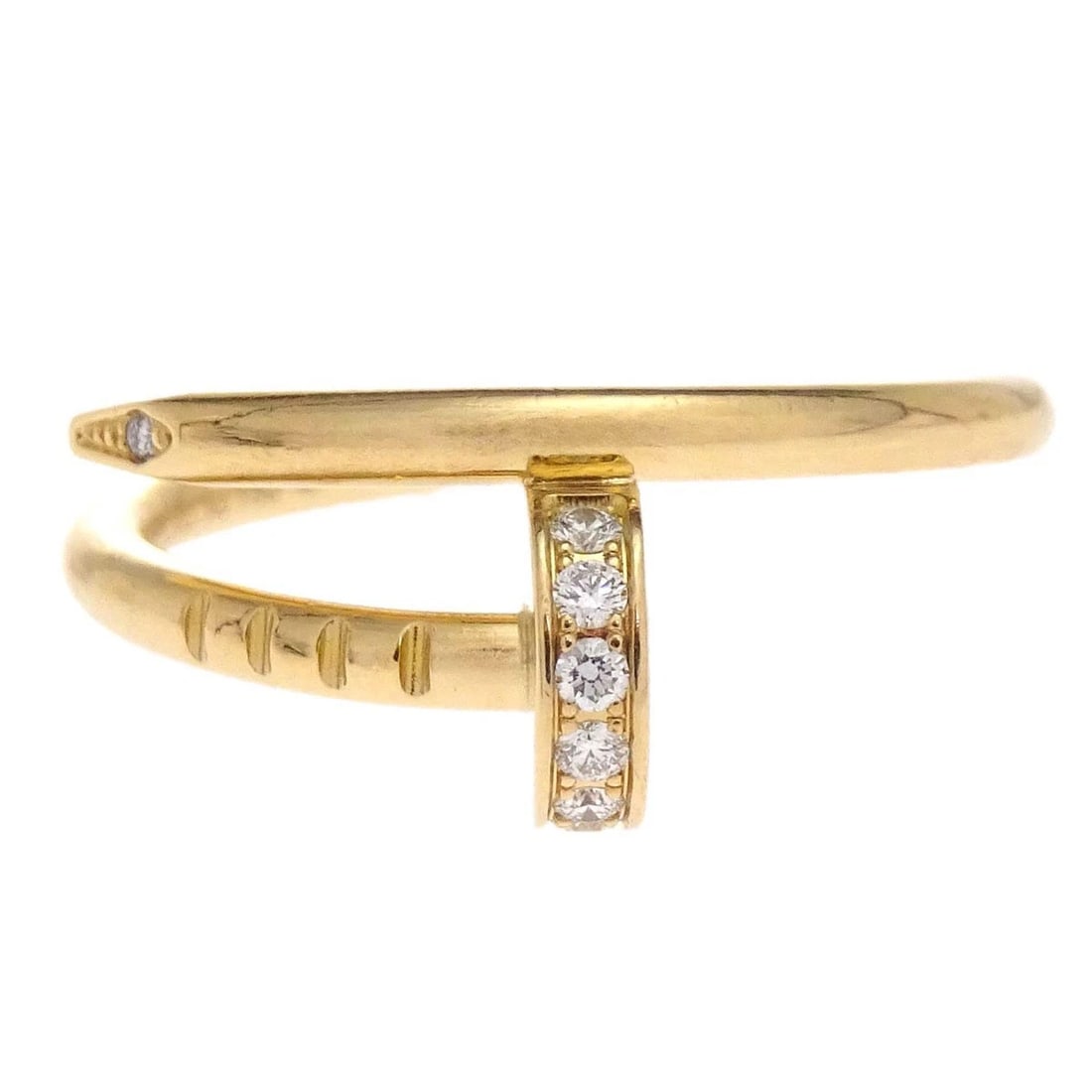 CARTIER GOLD JUSTE UN CLOU RING DIAMOND (1 of 4)