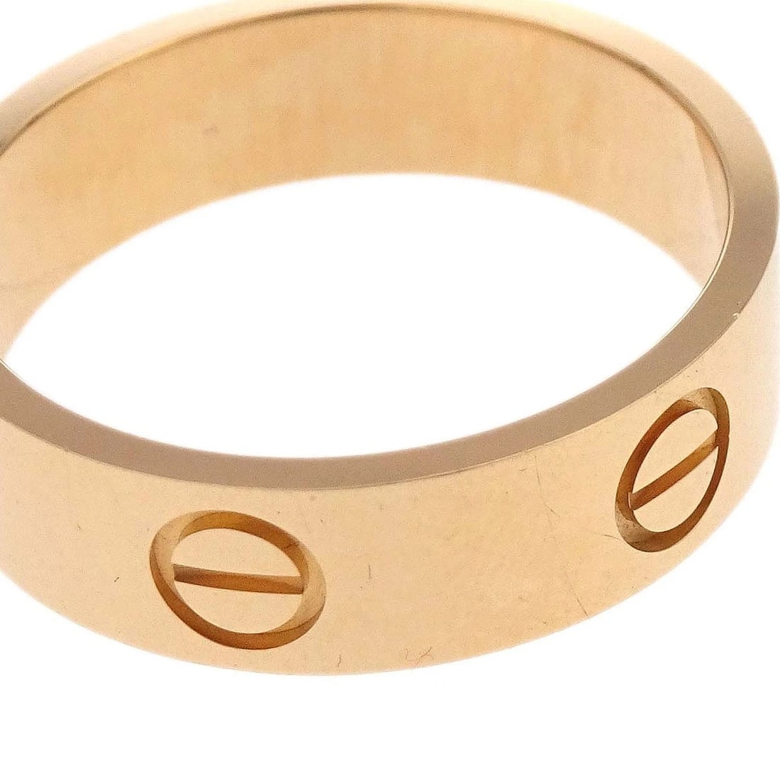 CARTIER GOLD LOVE RING: Cartier Gold Love Ring Brand: Cartier Type/Style: Ring Material: Gold Plated Color: gold Size: US 7.5 Accessories: None Accessories Notice: When purchasing pre-owned goods, please refer to the photos