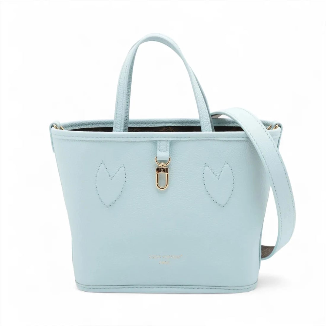 LOUIS VUITTON MONOGRAM NEVERFULL INSIDE: Louis Vuitton Monogram Neverfull INSIDE Brand: Louis Vuitton Type/Style: Hand bag Material: None Color: Blue Size: Height:6.7inchLength:7.7inchDepth:4.1inch Accessories: None Accessories N