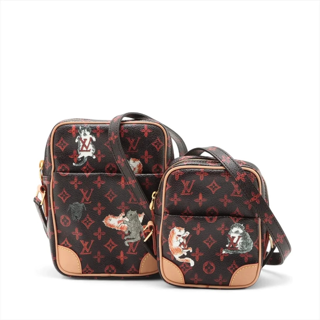 LOUIS VUITTON CATOGRAM PANAME SET BROWN: Louis Vuitton Catogram Paname Set Brown Brand: Louis Vuitton Type/Style: Shoulder bag Material: None Color: Brown Size: Height:7.3inchLength:5.5inchDepth:1.4inch Accessories: None Accessor