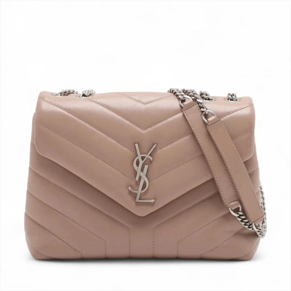 SAINT LAURENT PARIS LULU LEATHER CHAIN SHOULDER BAG (1 of 6)